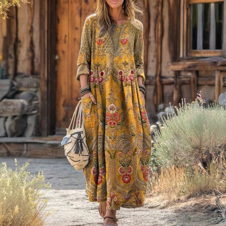 Maureen | Relaxed V-Neck Maxi Dress