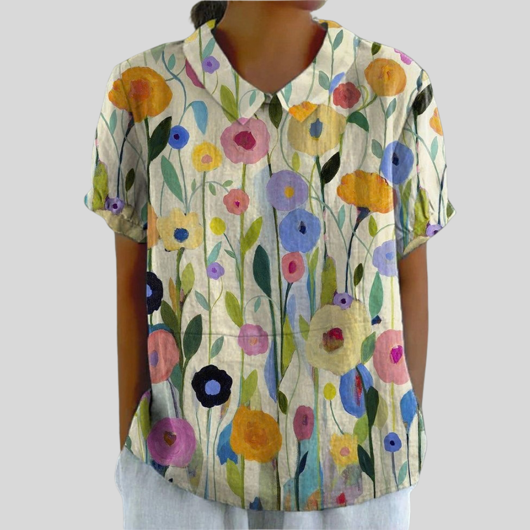 Poppy | Elegant Relaxed Polo Top
