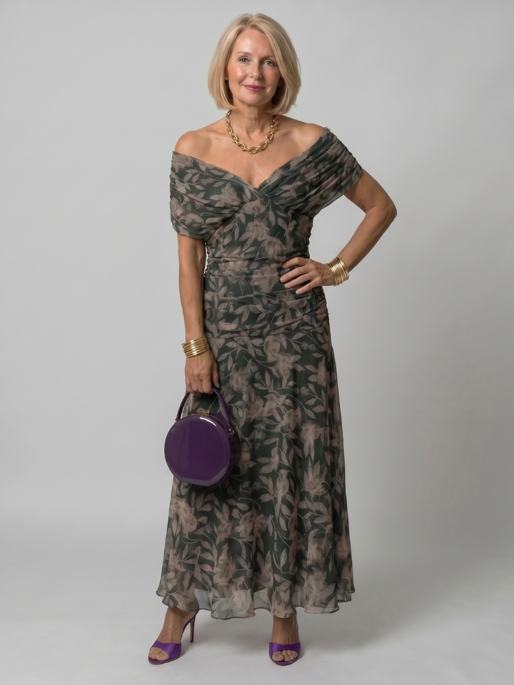 Ophelia | Off-Shoulder Midi Dress