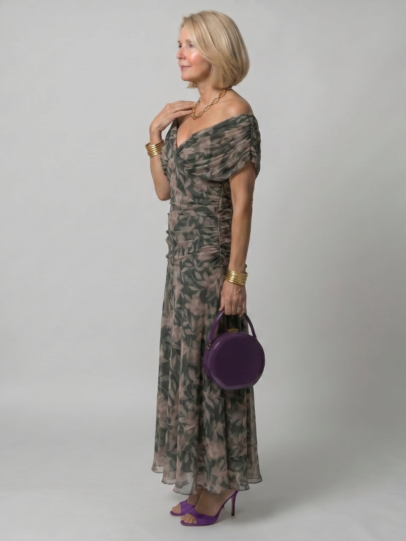 Ophelia | Off-Shoulder Midi Dress