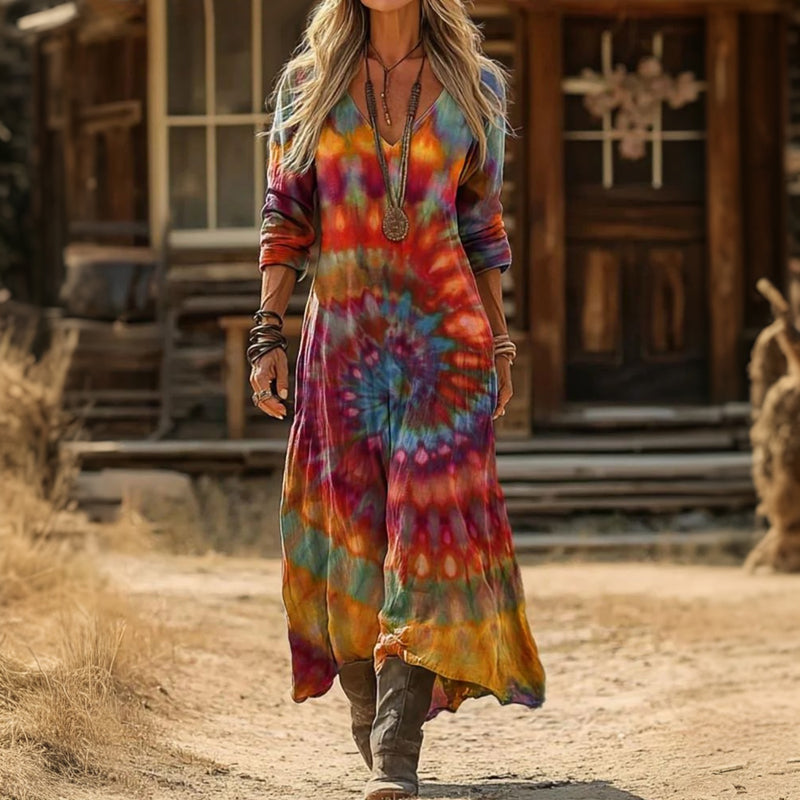 Valerie | Relaxed V-Neck Maxi Dress