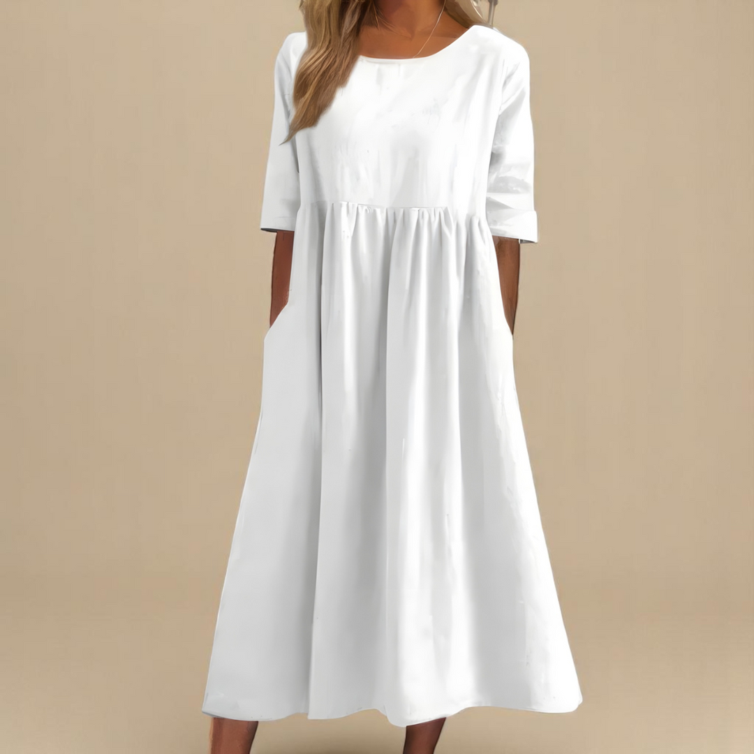 Glenys | Flattering A-Line Dress with Pockets