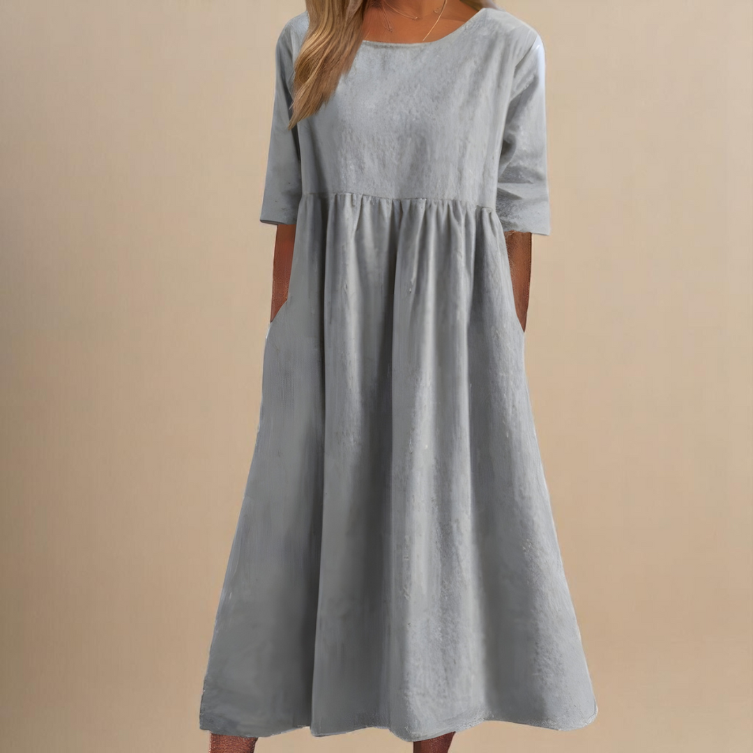Glenys | Flattering A-Line Dress with Pockets
