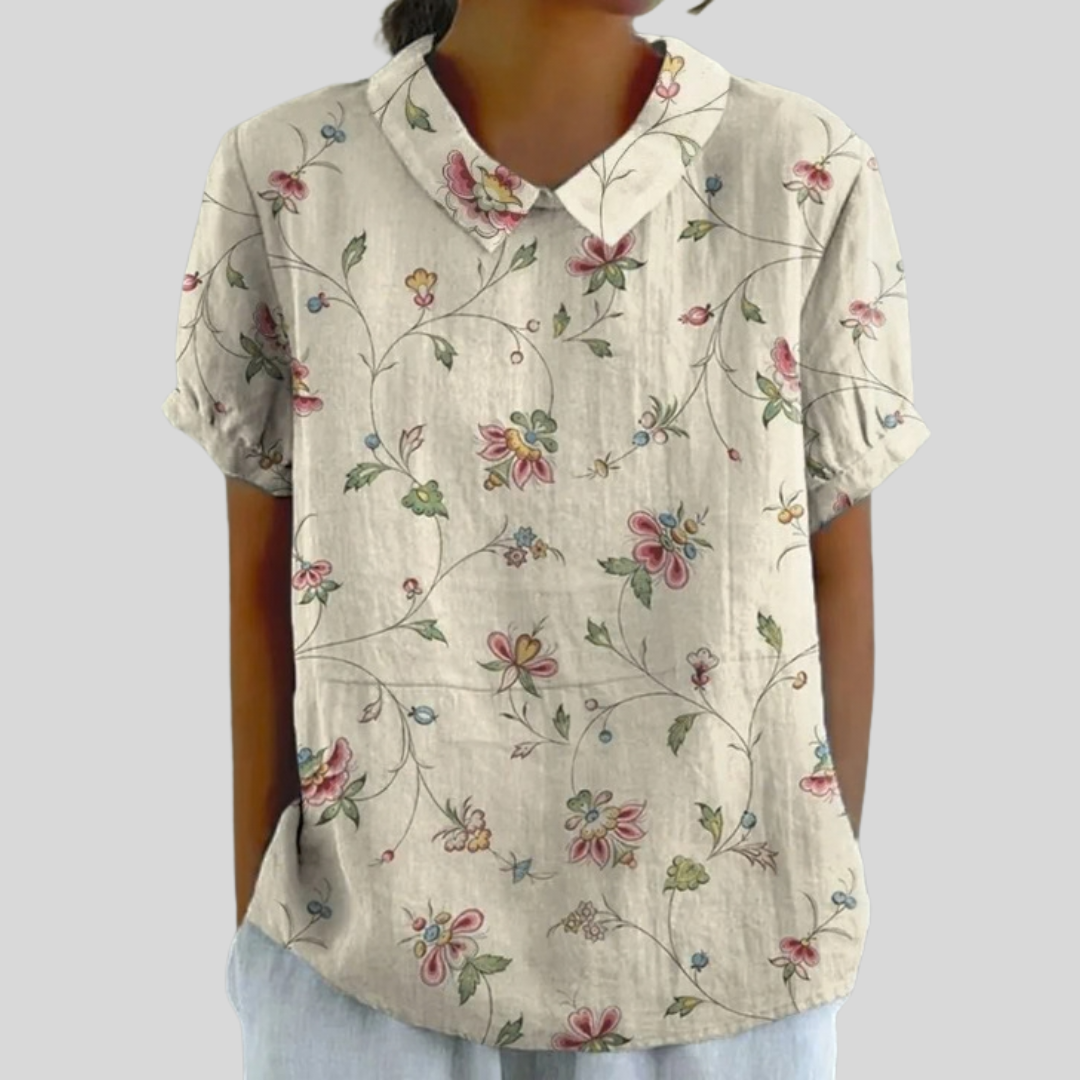 Kayla | Elegant Relaxed Polo Top