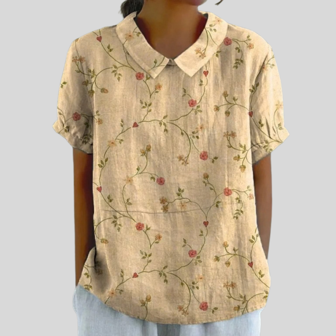 Gemma | Elegant Relaxed Polo Top