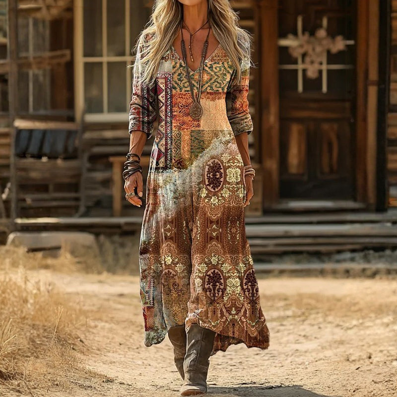 Gail | Relaxed V-Neck Maxi Dress