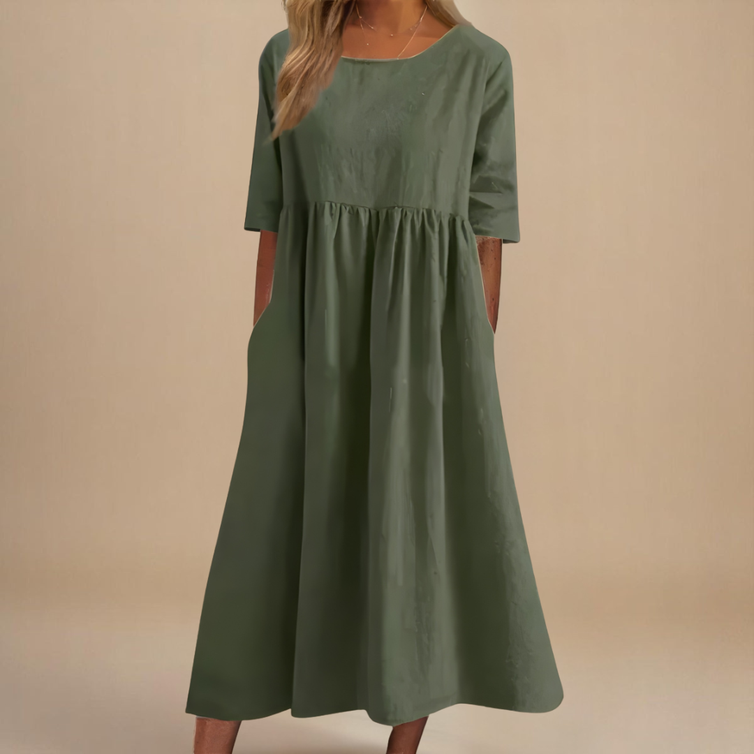Glenys | Flattering A-Line Dress with Pockets