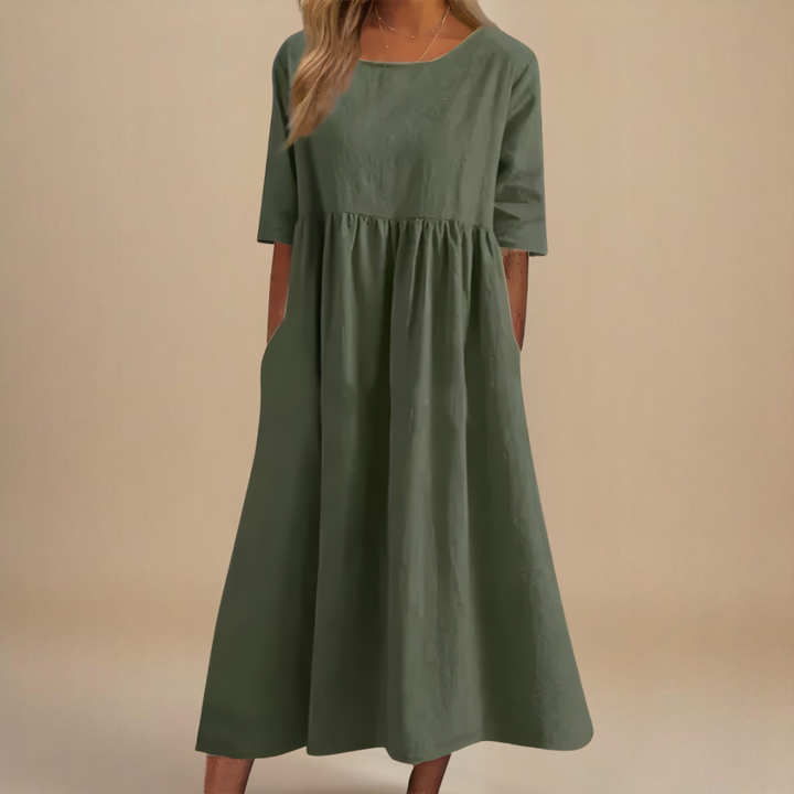 Glenys | Flattering A-Line Dress with Pockets