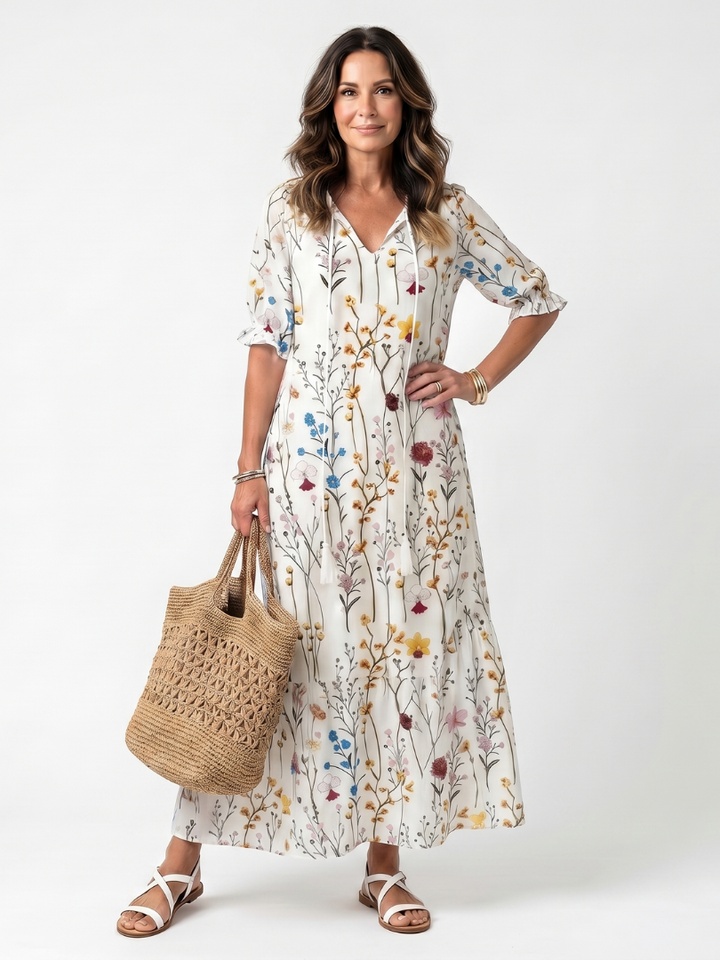 Glenys | Flowy Midi Dress