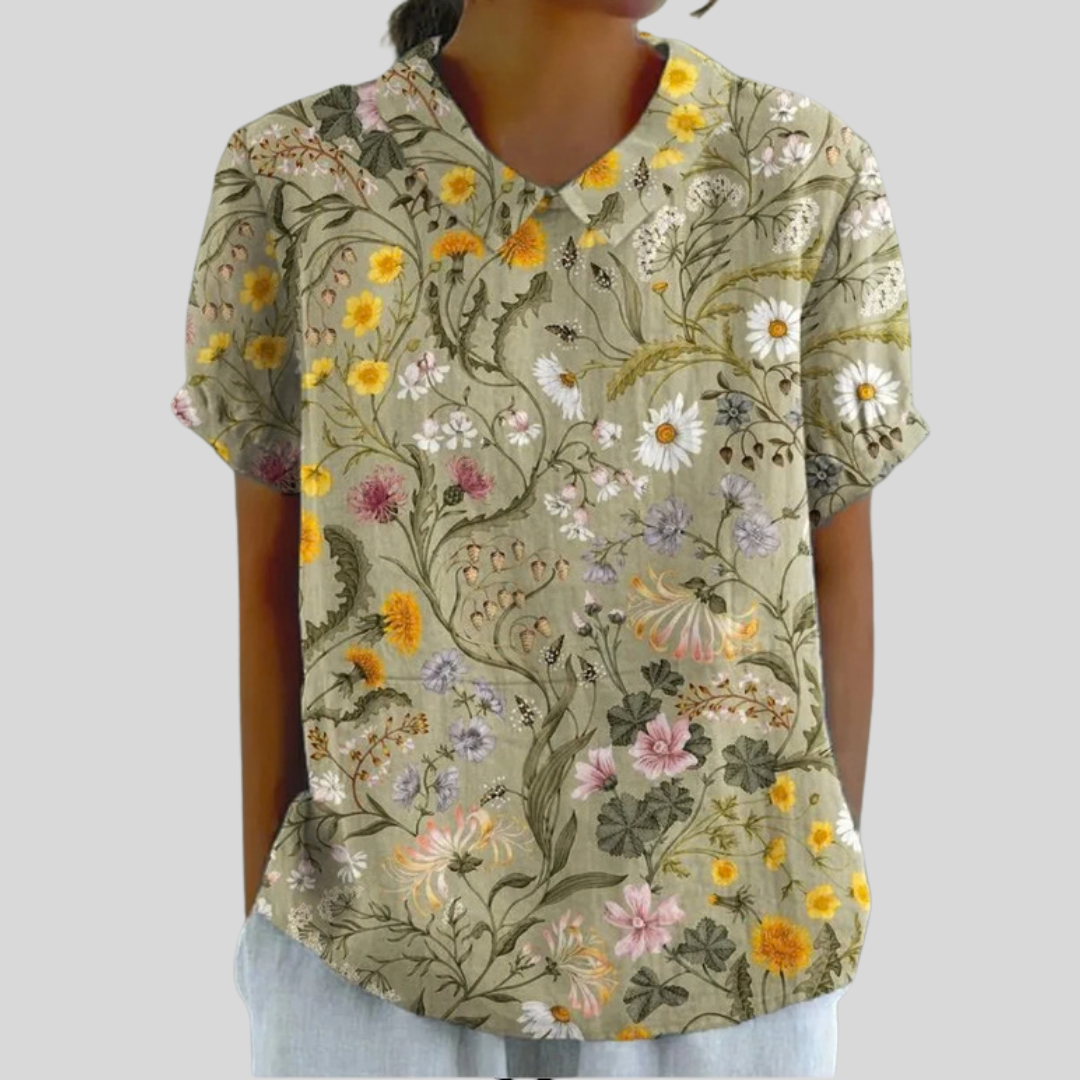 Sian | Elegant Relaxed Polo Top
