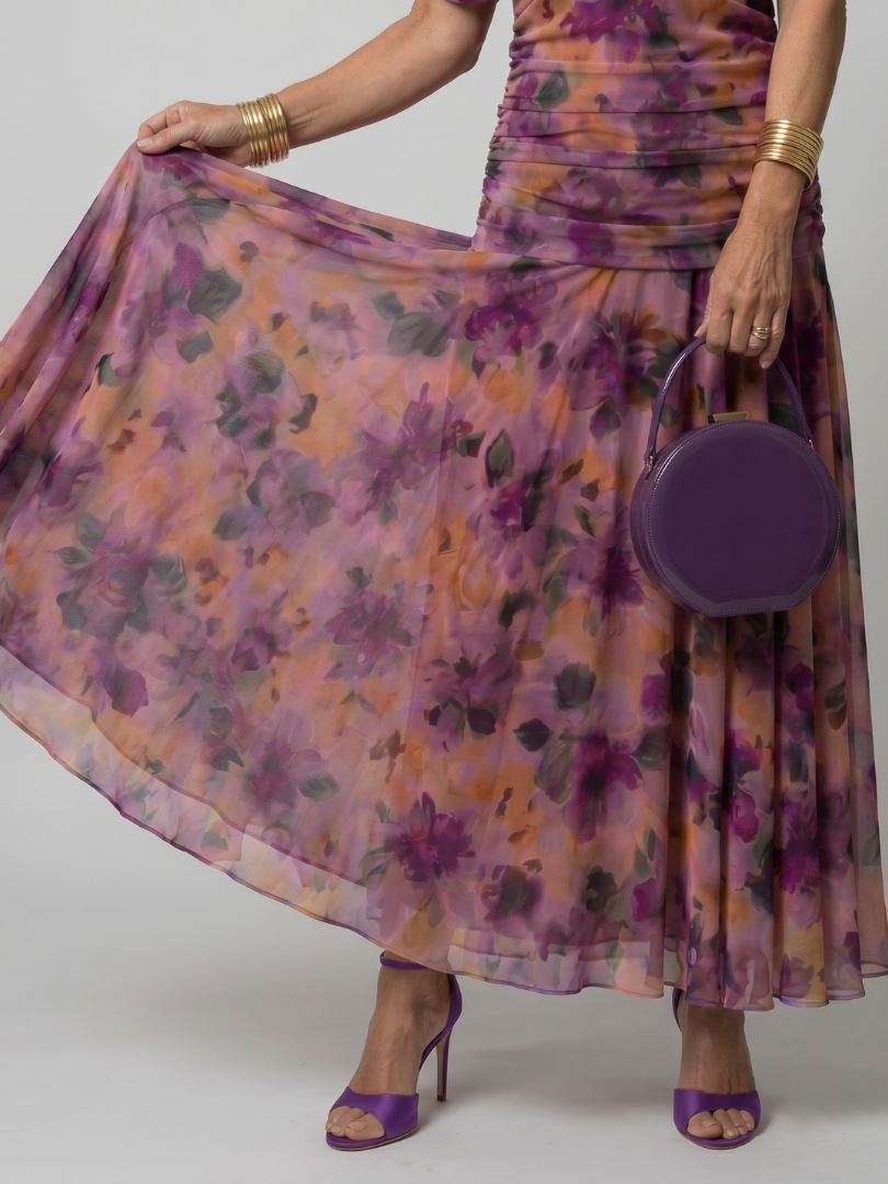 Janet | Off Shoulder Flow Midi Dress