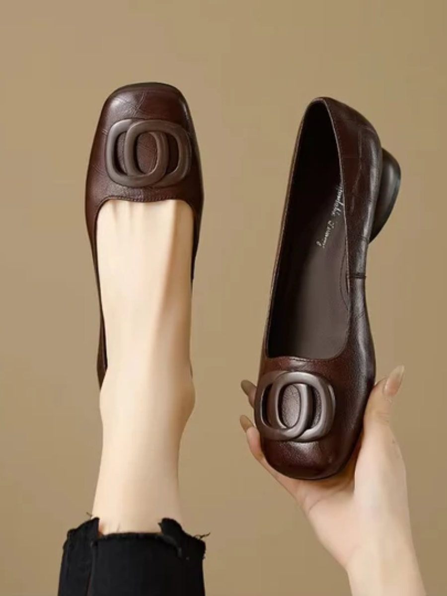 Dorothy | Elegant Square-Toe Flats
