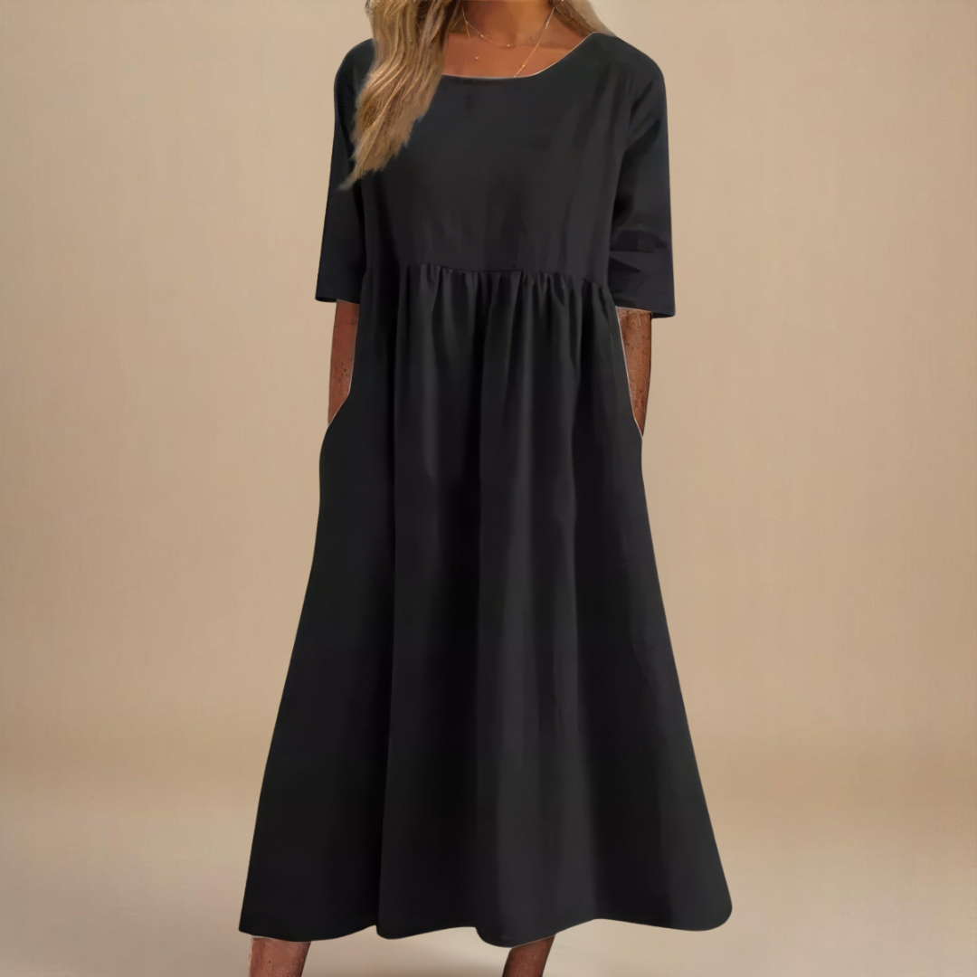 Glenys | Flattering A-Line Dress with Pockets