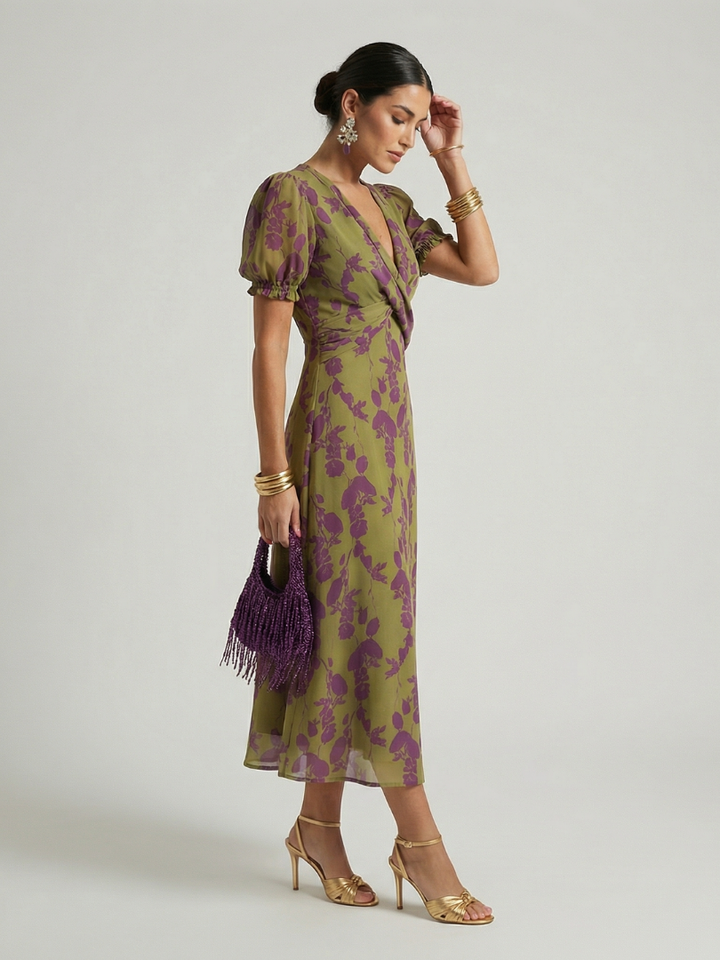 Christine | Relaxed Floral Midi Dress