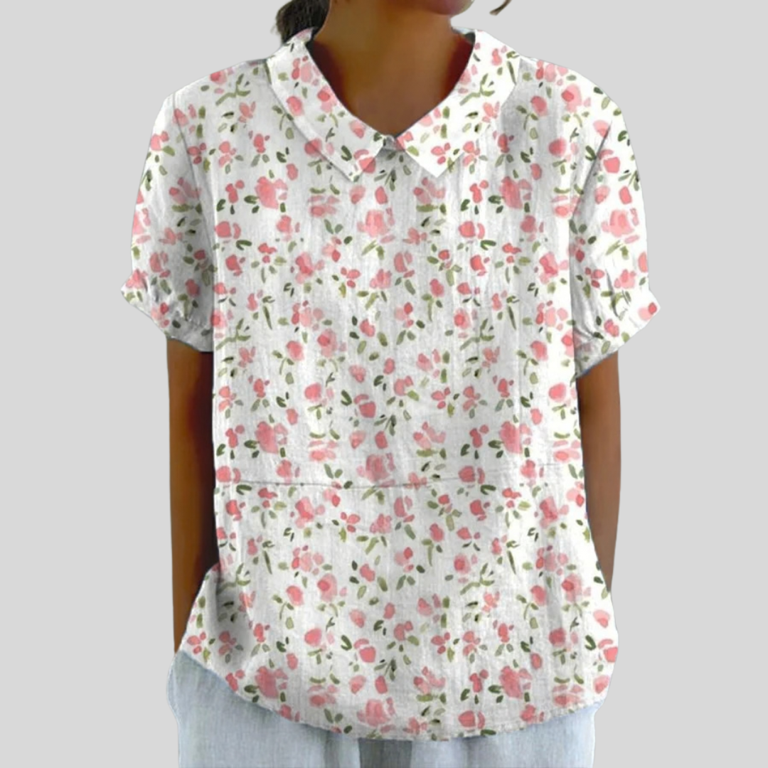Yvonne | Elegant Relaxed Polo Top