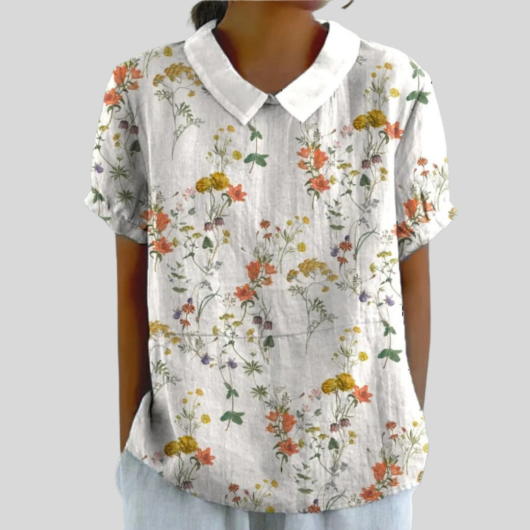 Bethany | Elegant Relaxed Polo Top