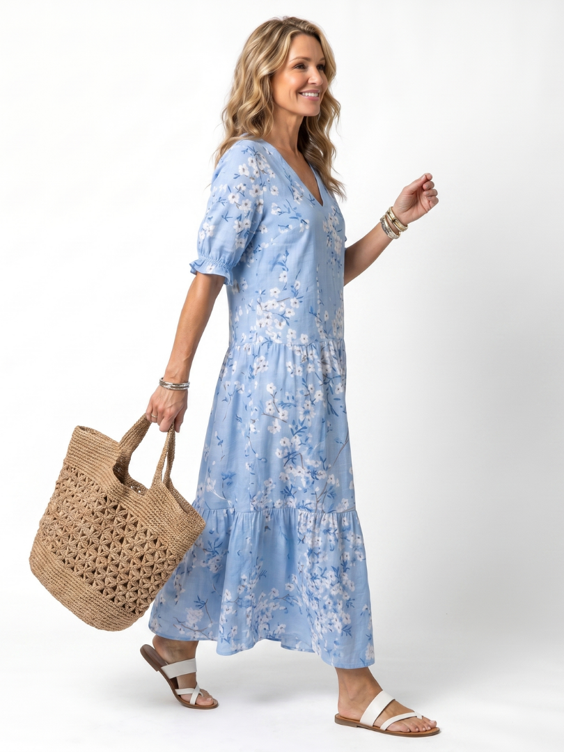Barbara | Flowy Midi Dress