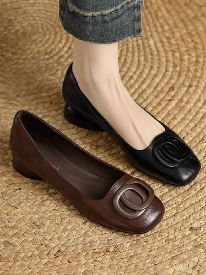 Dorothy | Elegant Square-Toe Flats