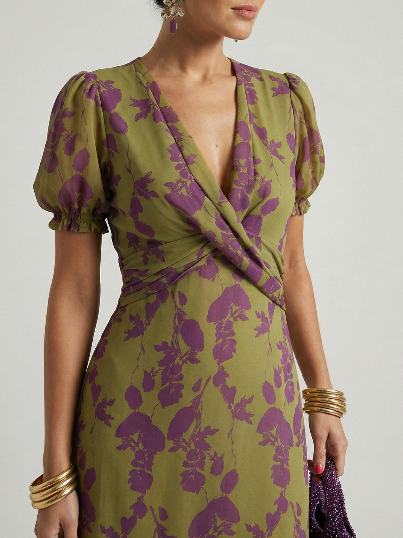 Christine | Relaxed Floral Midi Dress