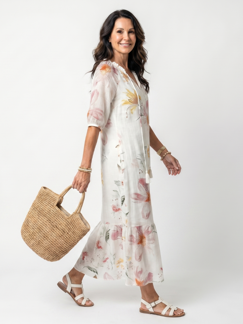 Shirley | Flowy Midi Dress