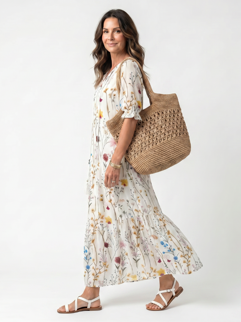 Glenys | Flowy Midi Dress