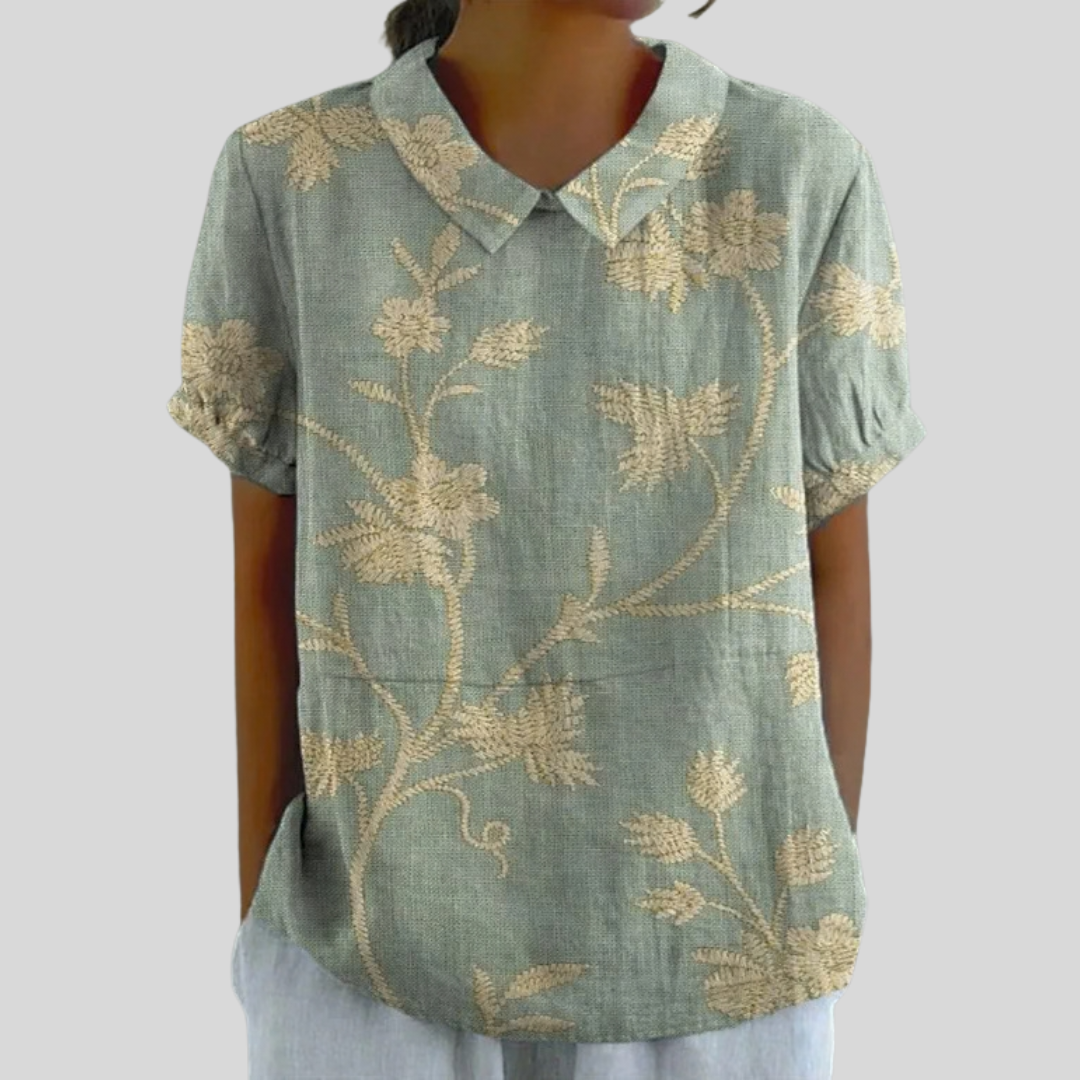 Brooke | Elegant Relaxed Polo Top