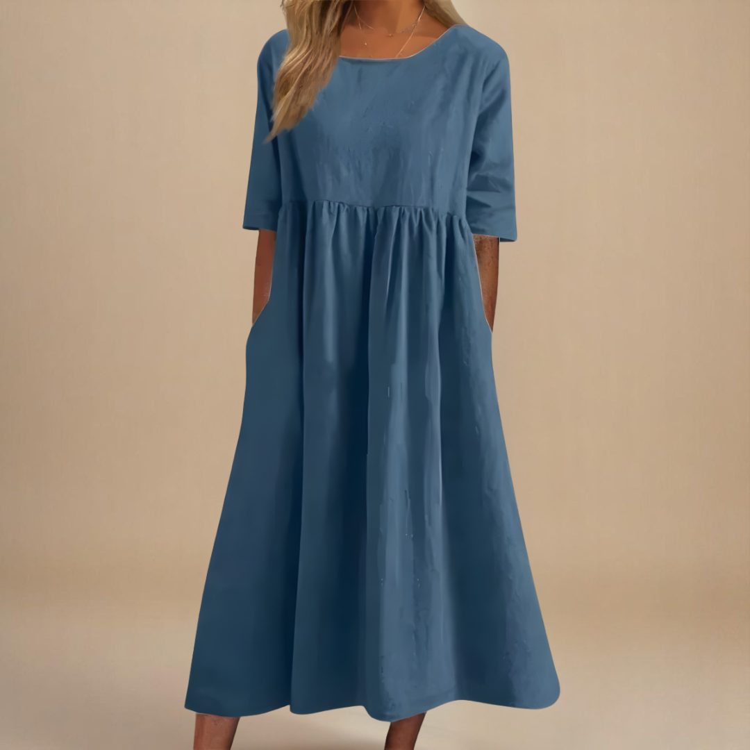 Glenys | Flattering A-Line Dress with Pockets