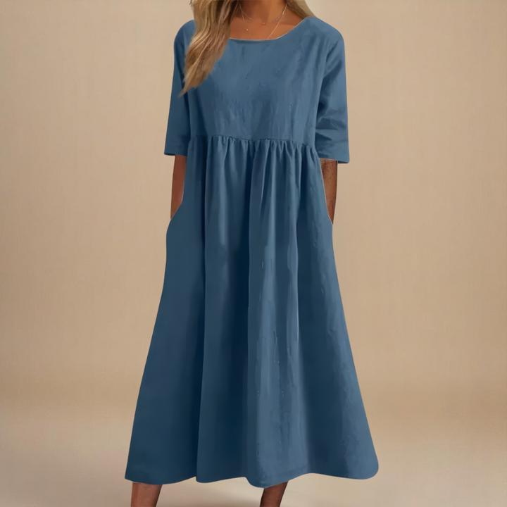 Glenys | Flattering A-Line Dress with Pockets