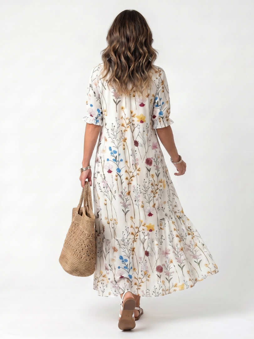 Glenys | Flowy Midi Dress