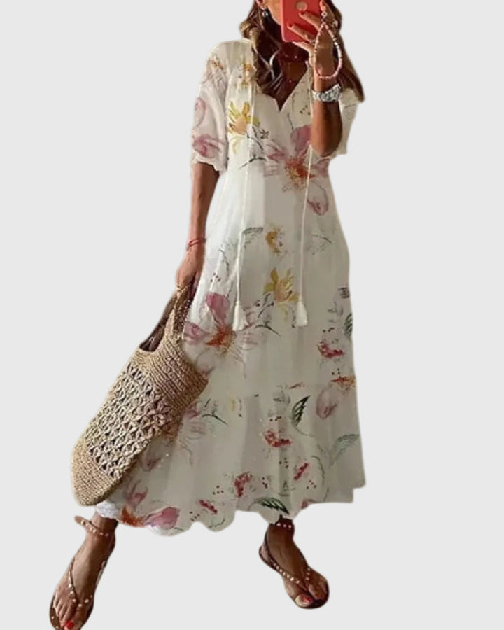Barbara | Vintage-Style Boho Maxi Dress