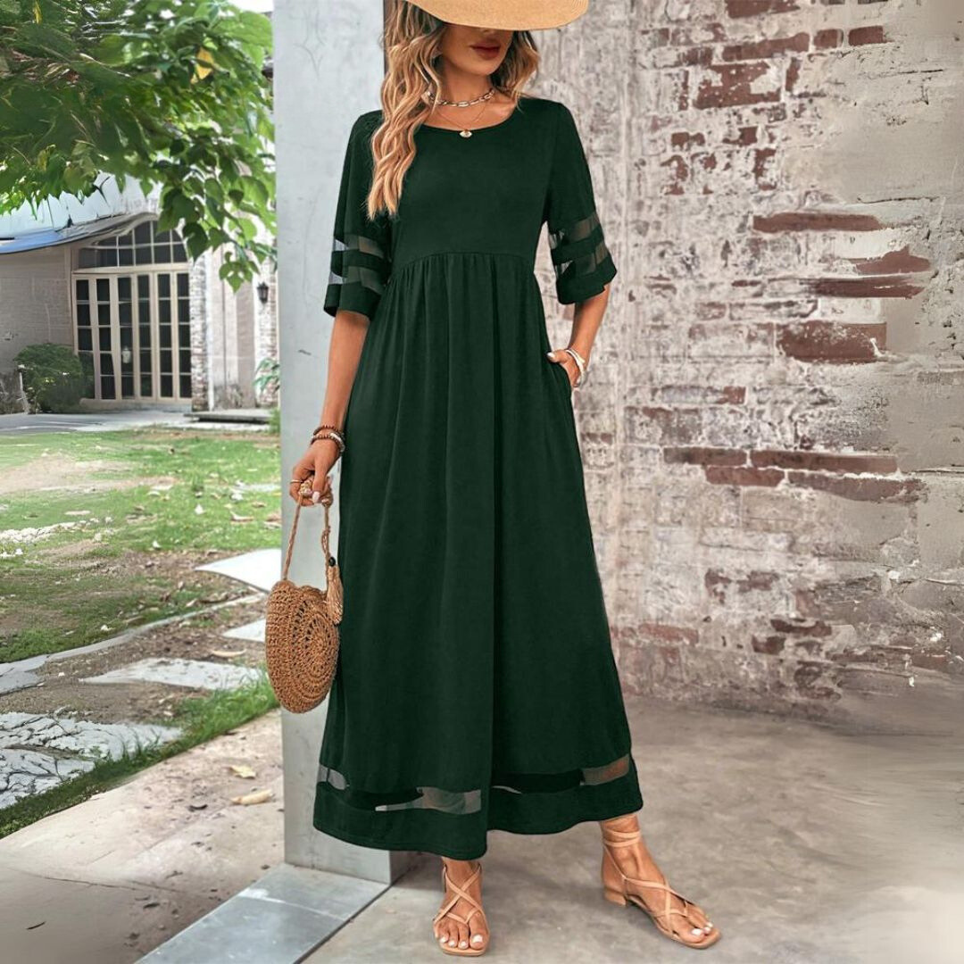 Heather | Flattering Empire Waist Midi Dress