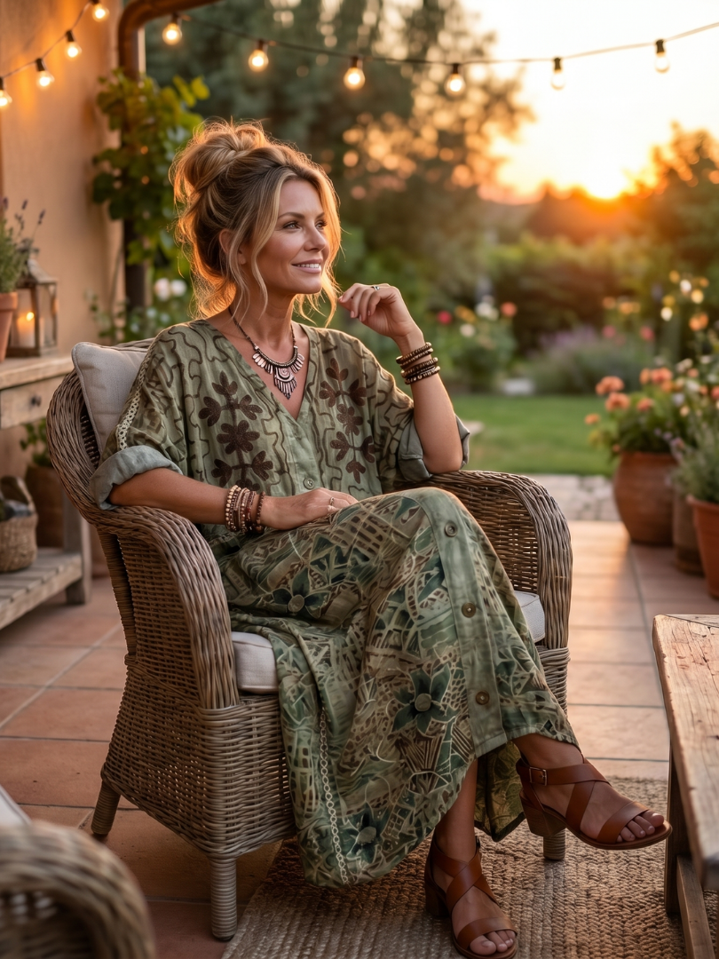 Margaret | Flowy Midi Dress