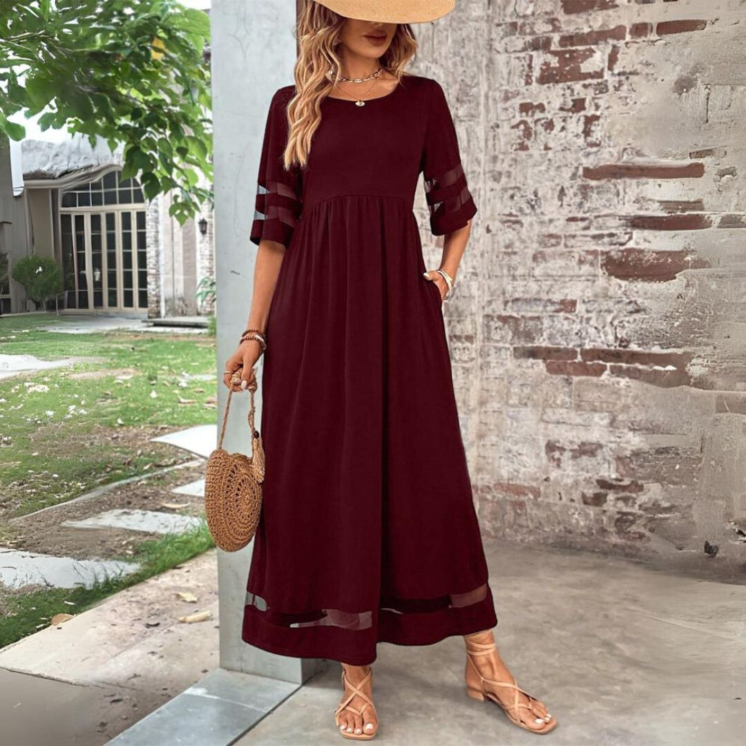 Heather | Flattering Empire Waist Midi Dress