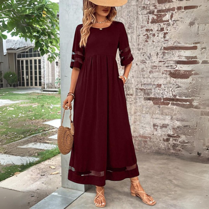 Heather | Flattering Empire Waist Midi Dress