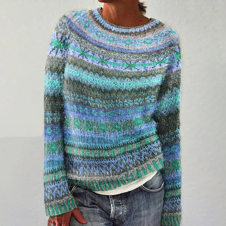 Patricia Retro Pattern Knit Jumper