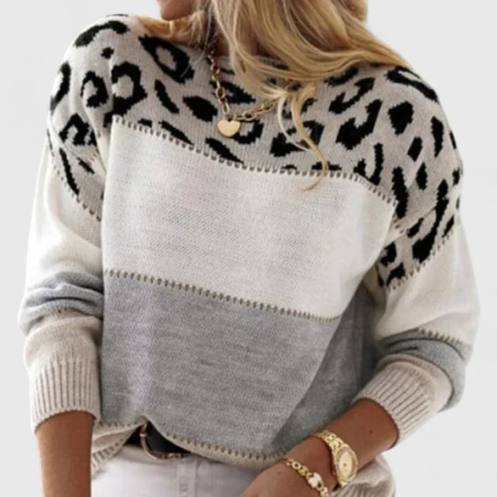 Shirley | Elegant Leopard Knit Jumper