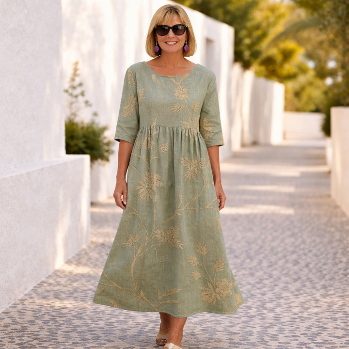 Judith | Floral V-Neck Summer Dress