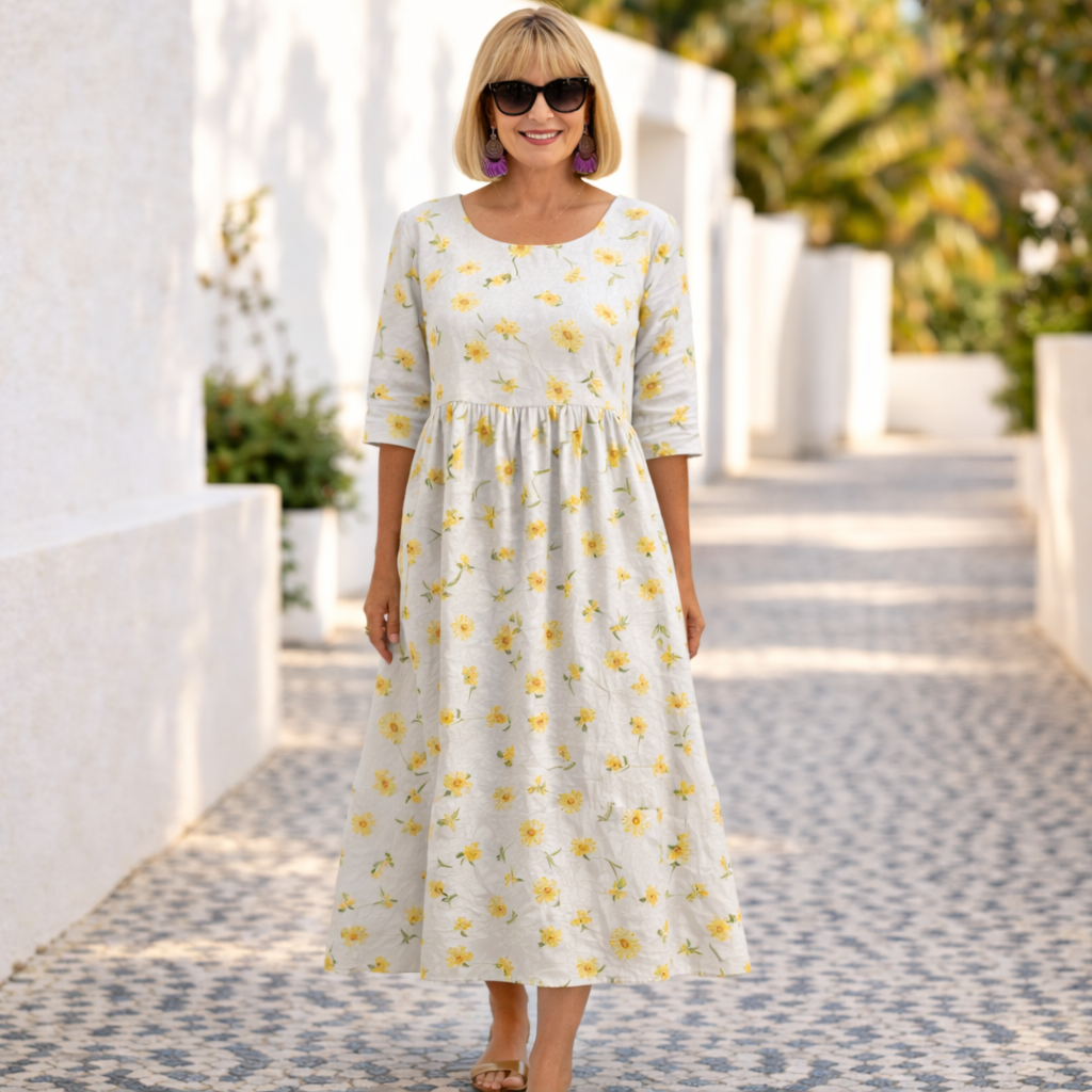 Judith | Floral V-Neck Summer Dress