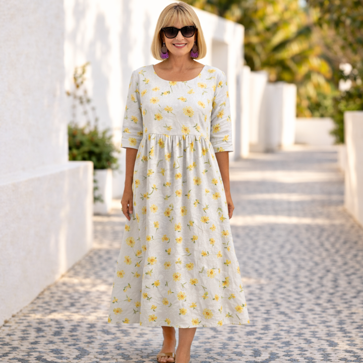 Judith | Floral V-Neck Summer Dress