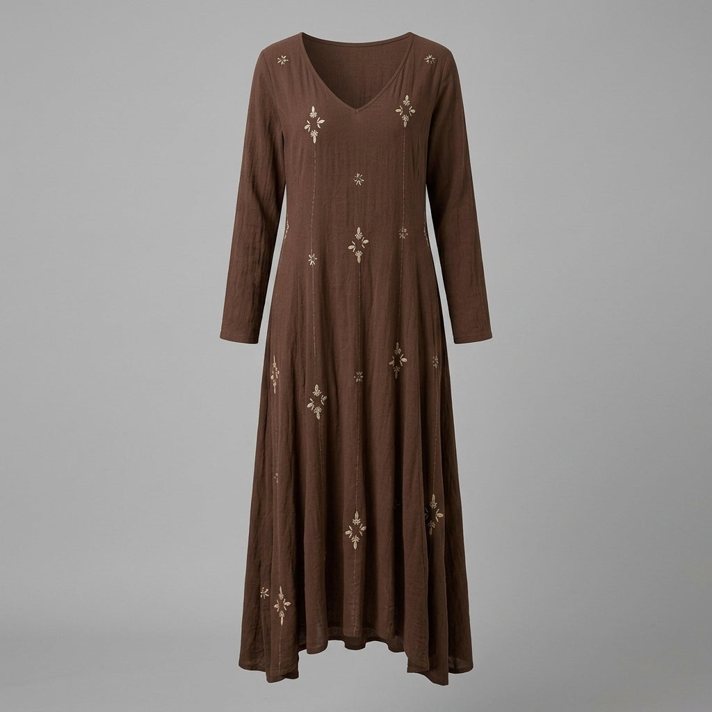 Dawn | Relaxed V-Neck Maxi Dress