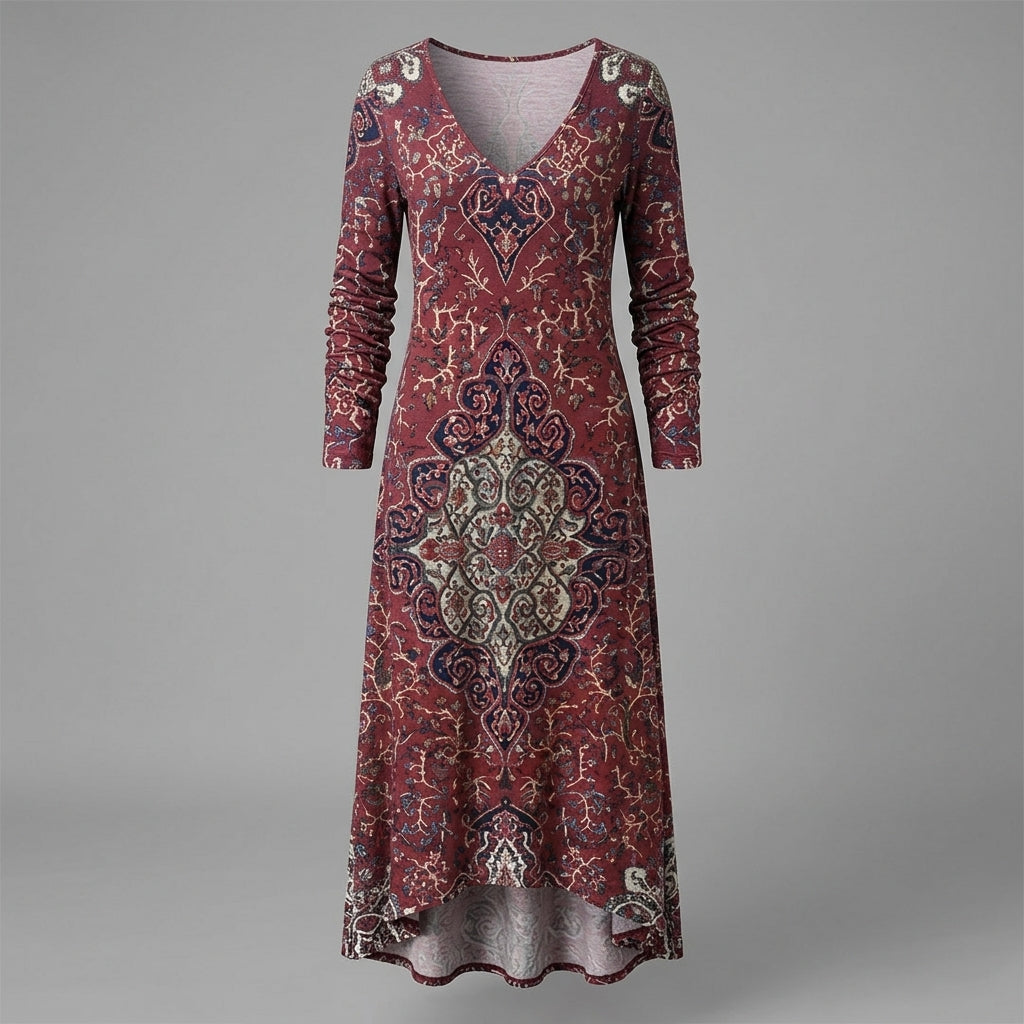 Colleen | Relaxed V-Neck Maxi Dress