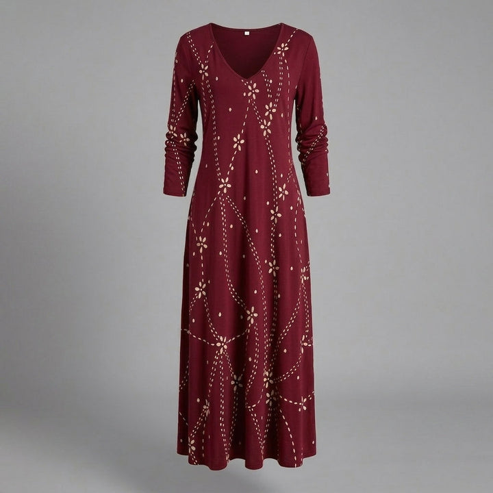 Beverley | Relaxed V-Neck Maxi Dress