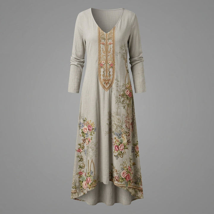 Adrienne | Relaxed V-Neck Maxi Dress