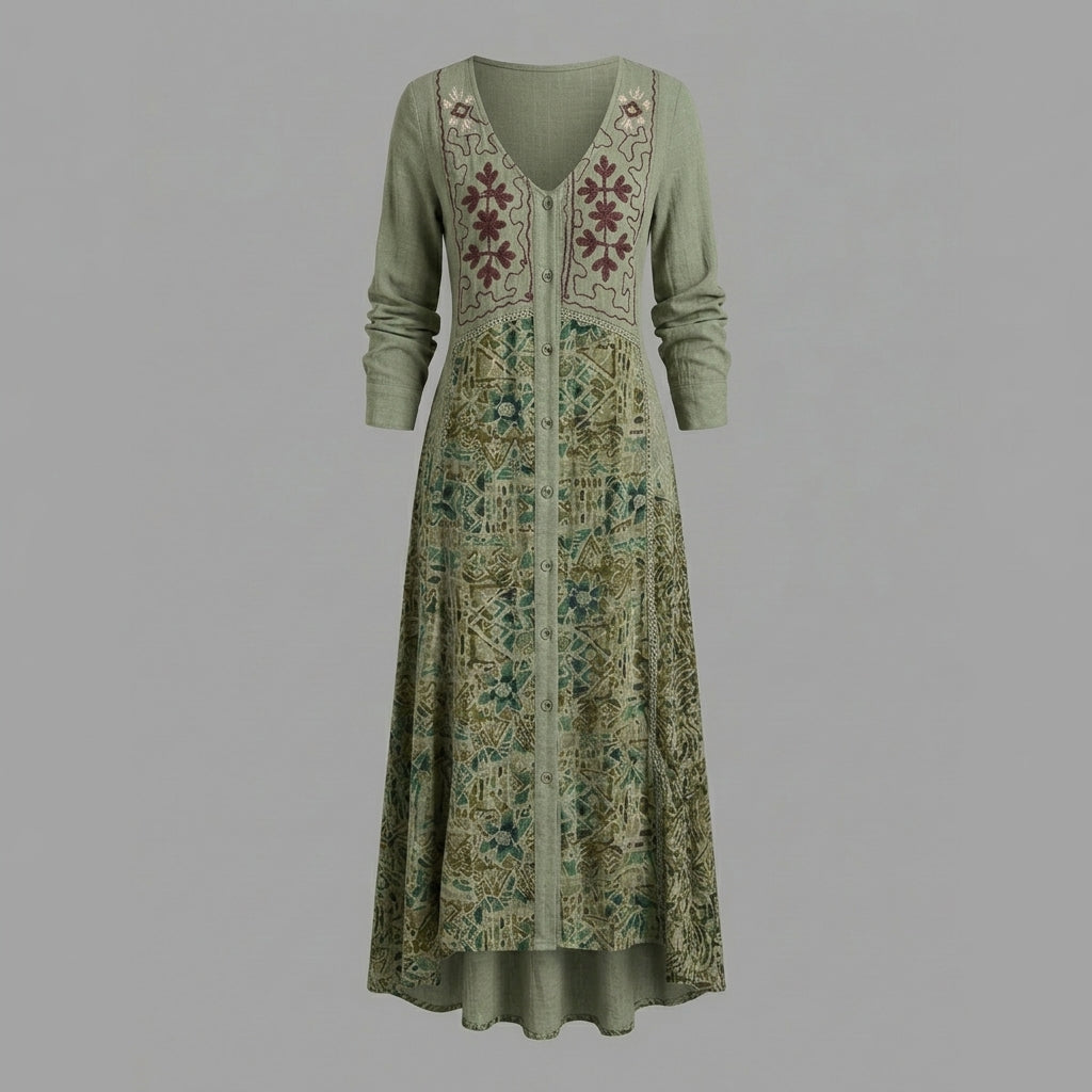 Wendy | Relaxed V-Neck Maxi Dress