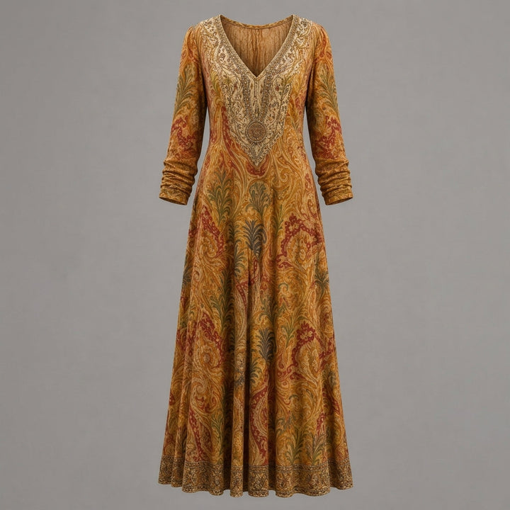 Janice | Relaxed V-Neck Maxi Dress