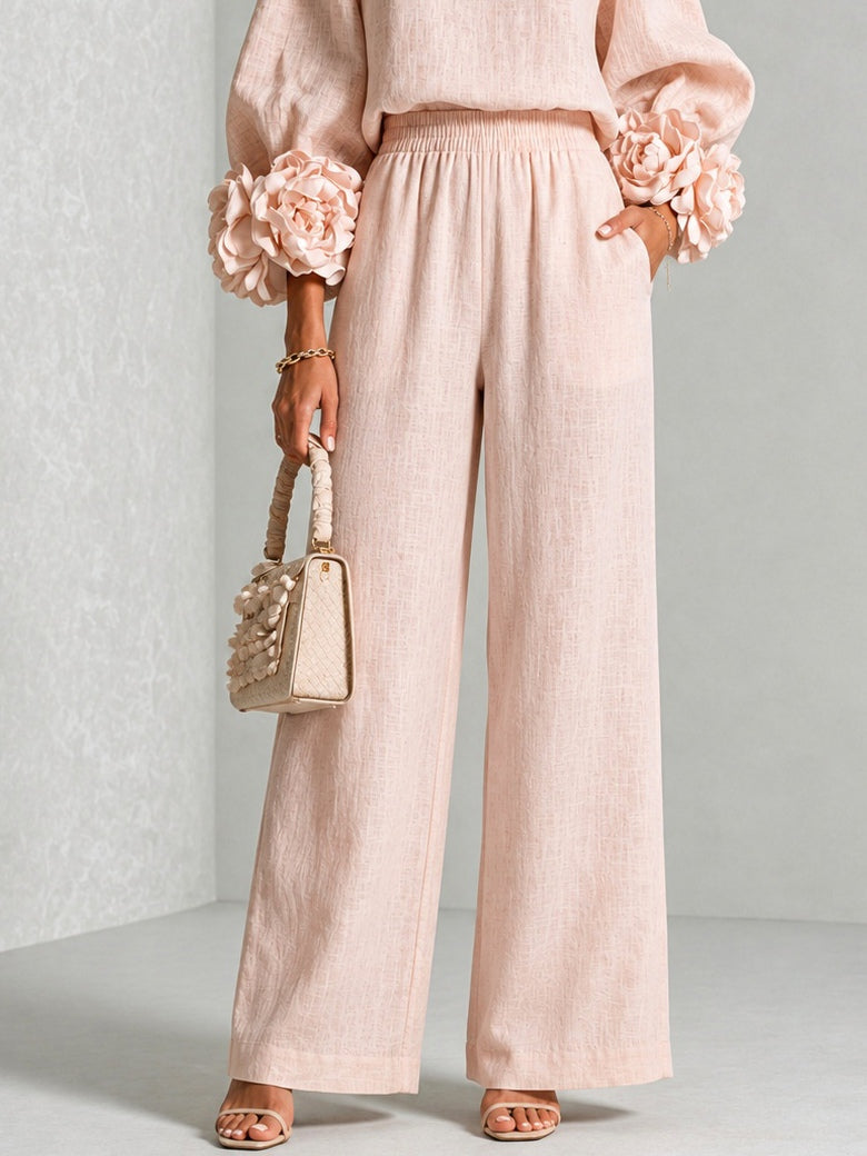 Marlene | Elegant Floral Cuff Two-Piece Set