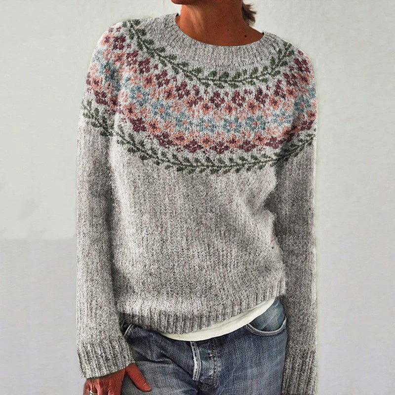 Judith Retro Pattern Knit Jumper