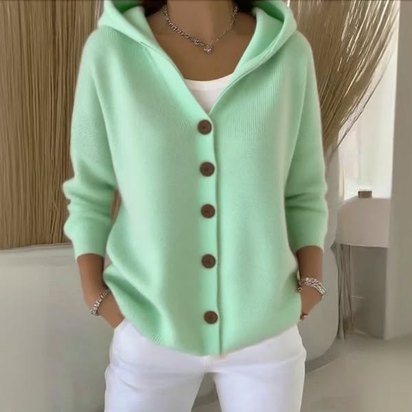 Elaine | Soft Hooded Knit Cardigan