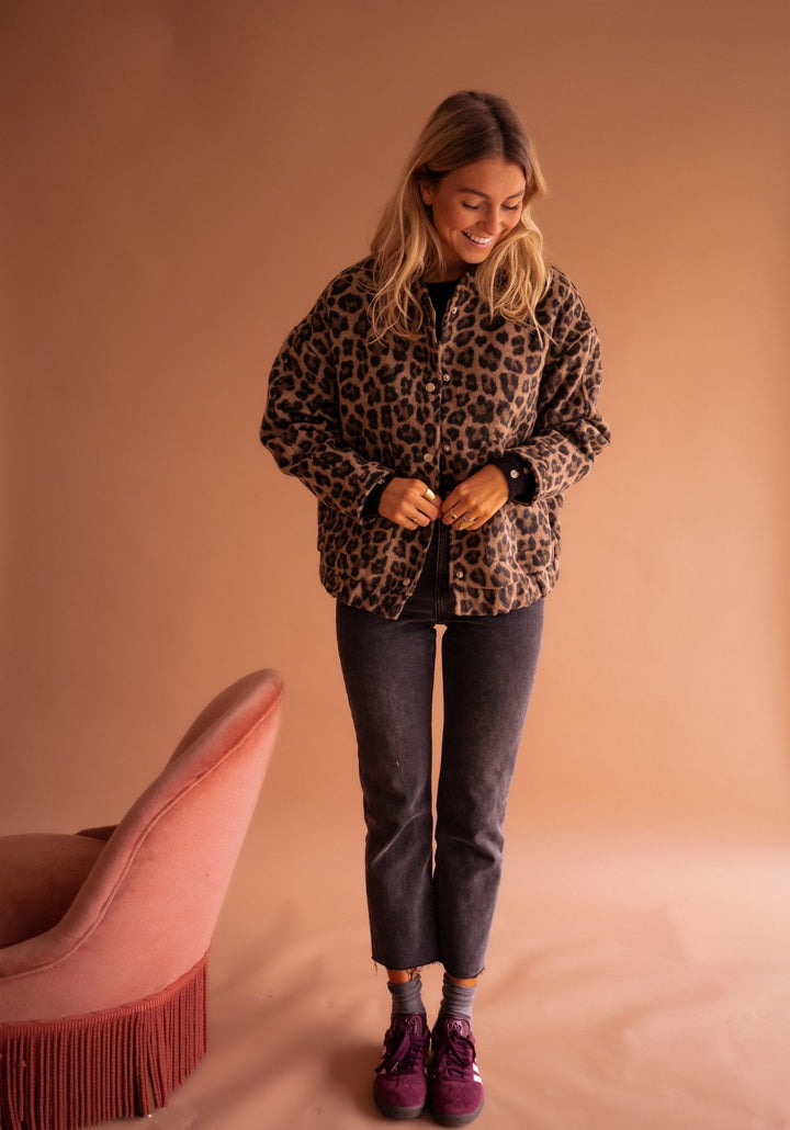 Denise | Leopard Print Lightweight Jacket