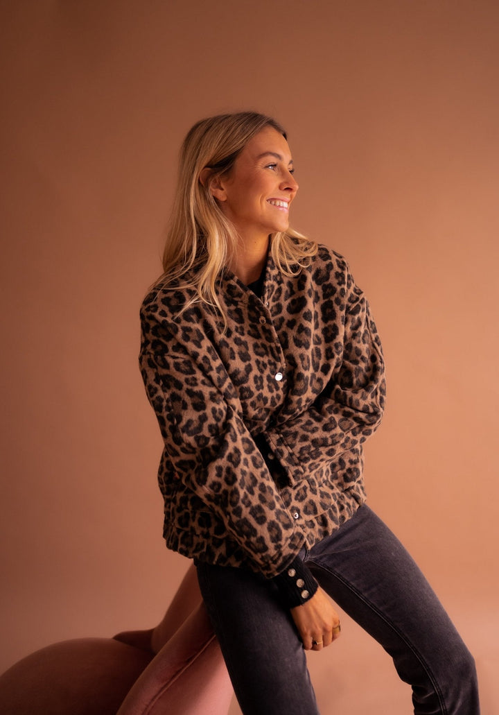 Denise | Leopard Print Lightweight Jacket